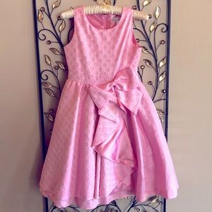Chasing Fireflies girls size 12 pink polka dot stunning dress